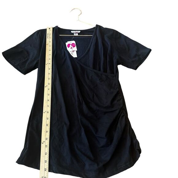 Times Two Maternity black top size small new with tag - Picture 4 of 6